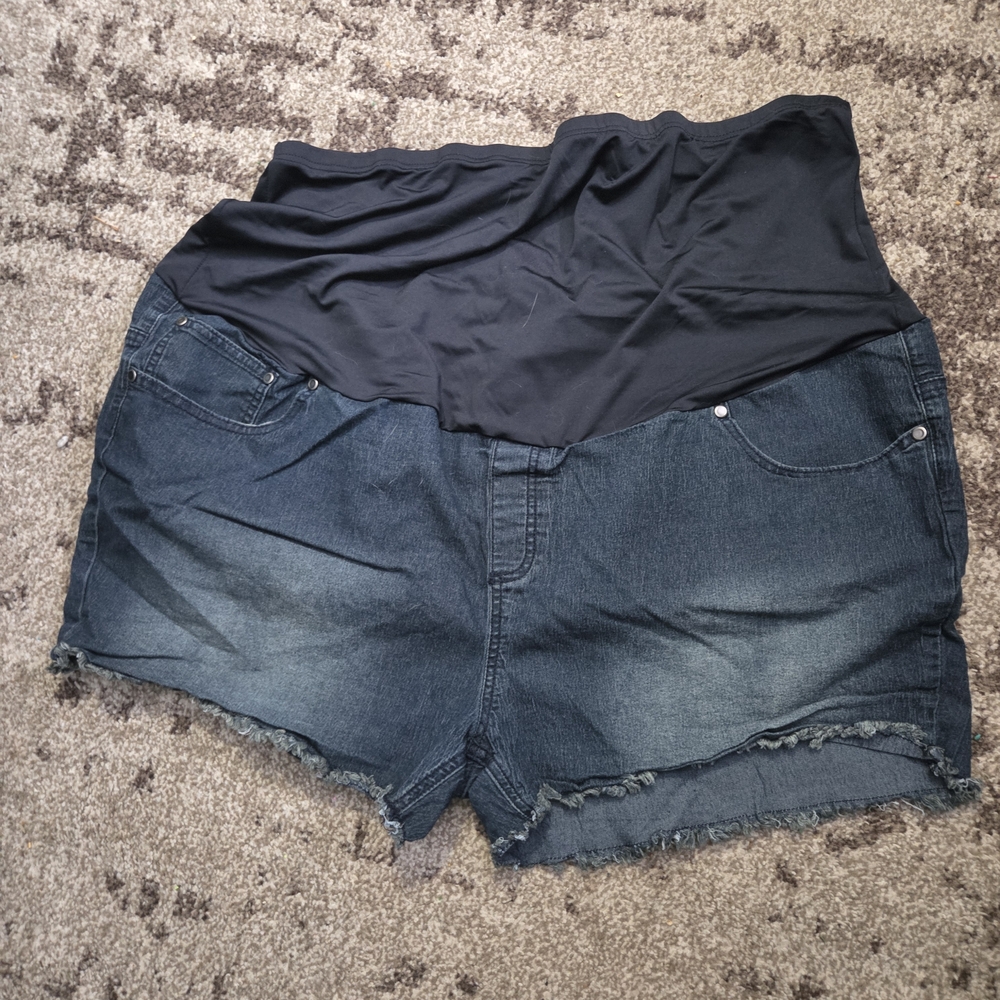 Oh! Mamma Maternity High Waist Women's Jean Shorts
